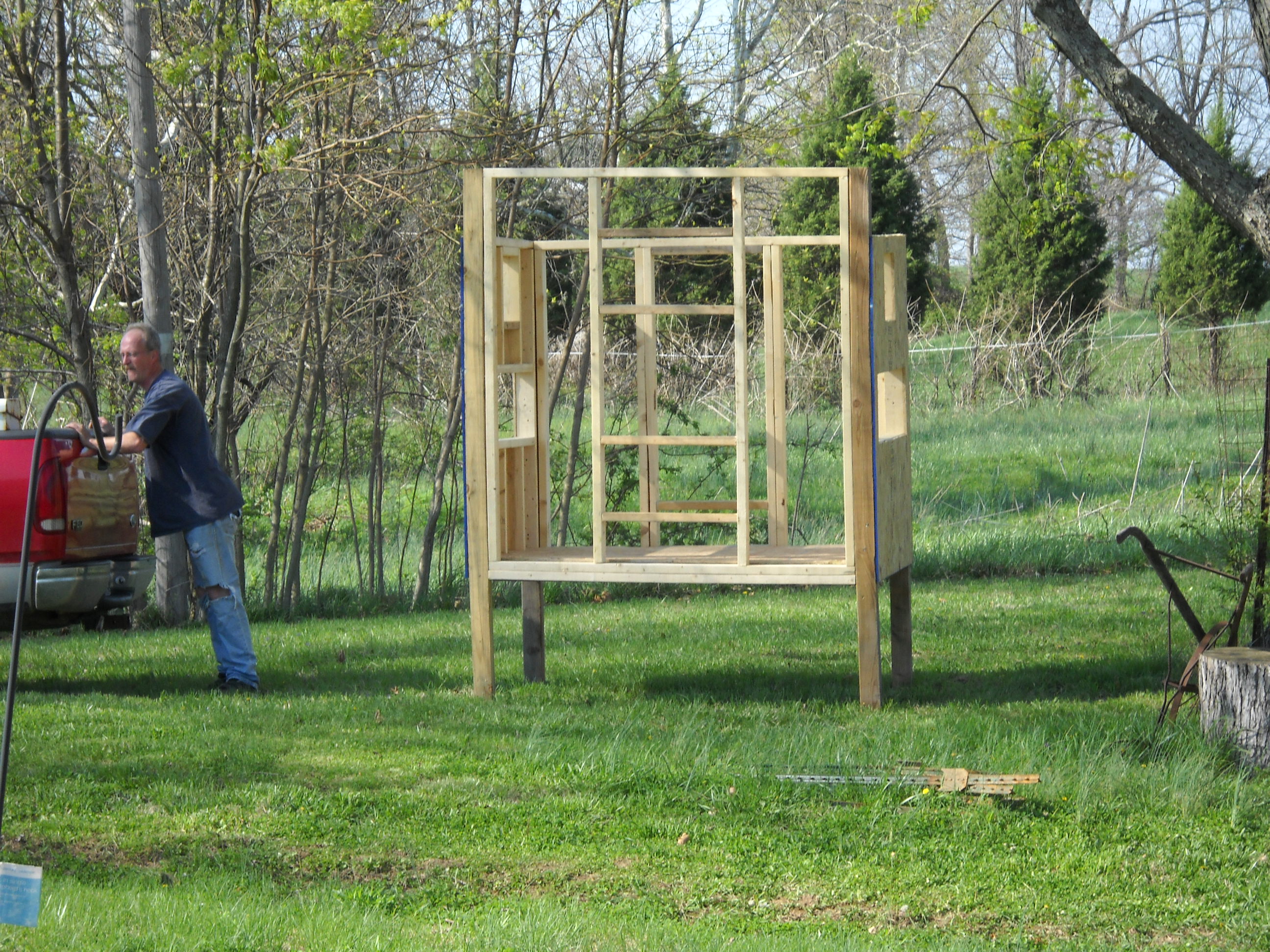 Chicken Coop in its Final Resting Place